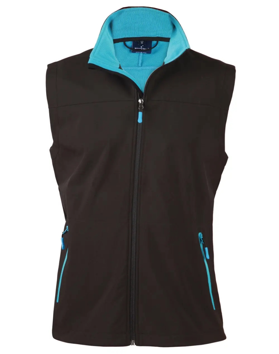 Picture of Winning Spirit, Mens Softshell Contrast Vest